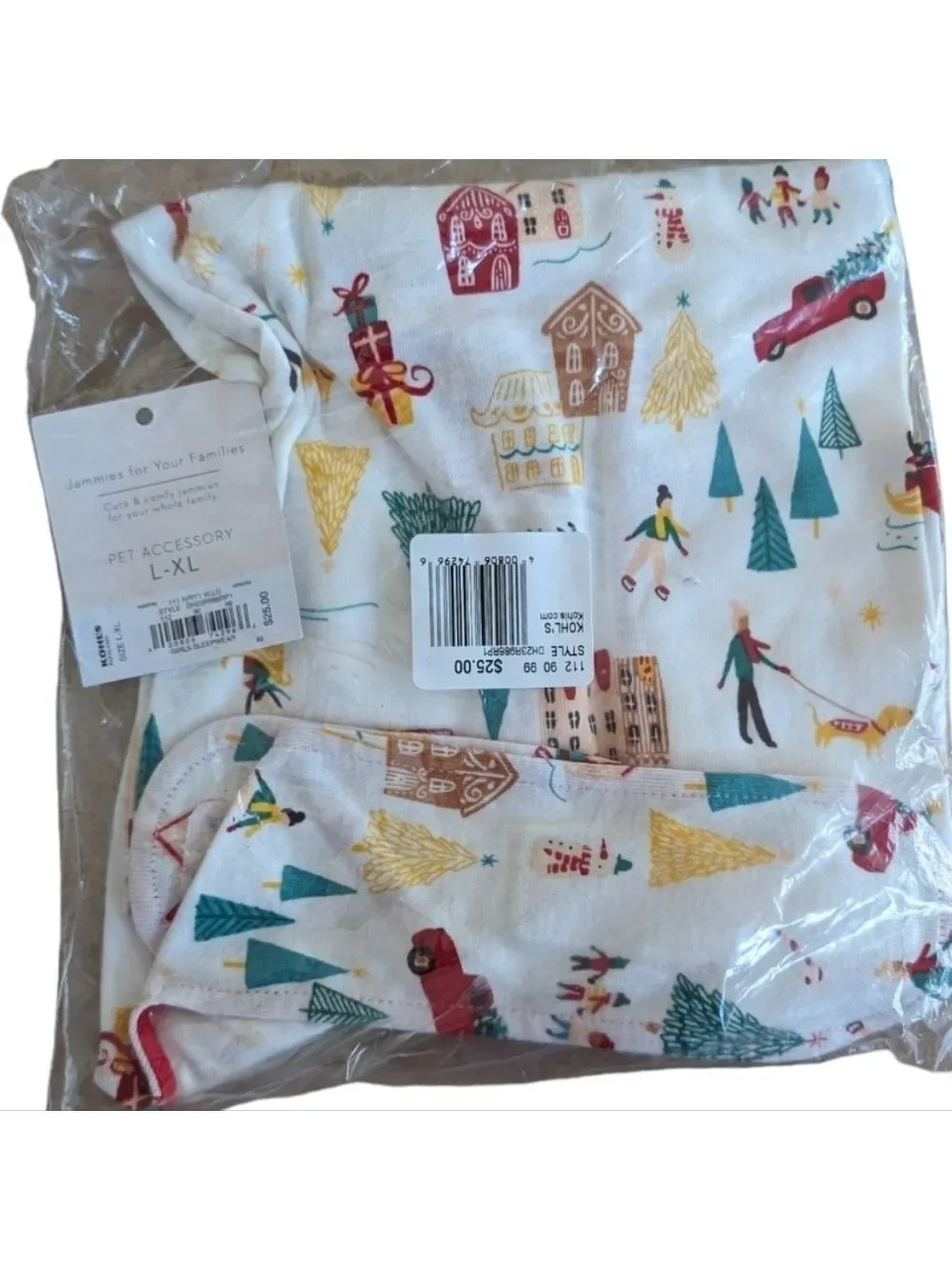 NEW Lauren Conrad Pet Jammies For Your Families® Holiday Village One Piece